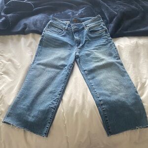 KUT Women’s Light Blue Crop Wide-Leg Jeans size 2